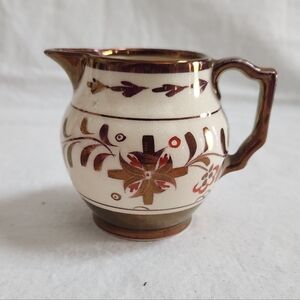 Vintage Old Castle Copper Lusterware Creamer
